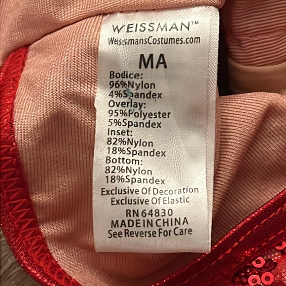 Red Sequin Halter Leotard - Picture 4 of 7